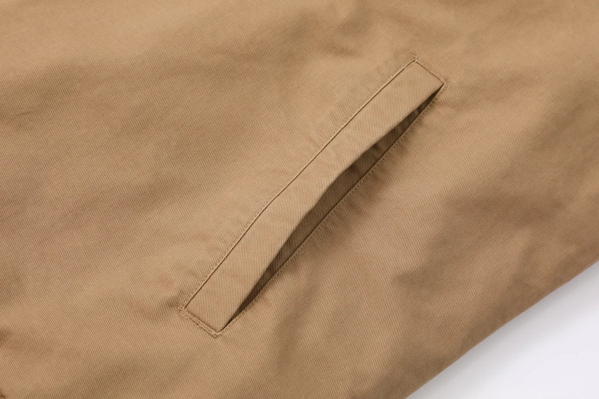 1940s N1 USN Thick Winter Mens Sherpa Fleece Deck Jacket Khaki Jungle Cloth Warm Heavyweight Vintage Parka Cotton Coat For Men