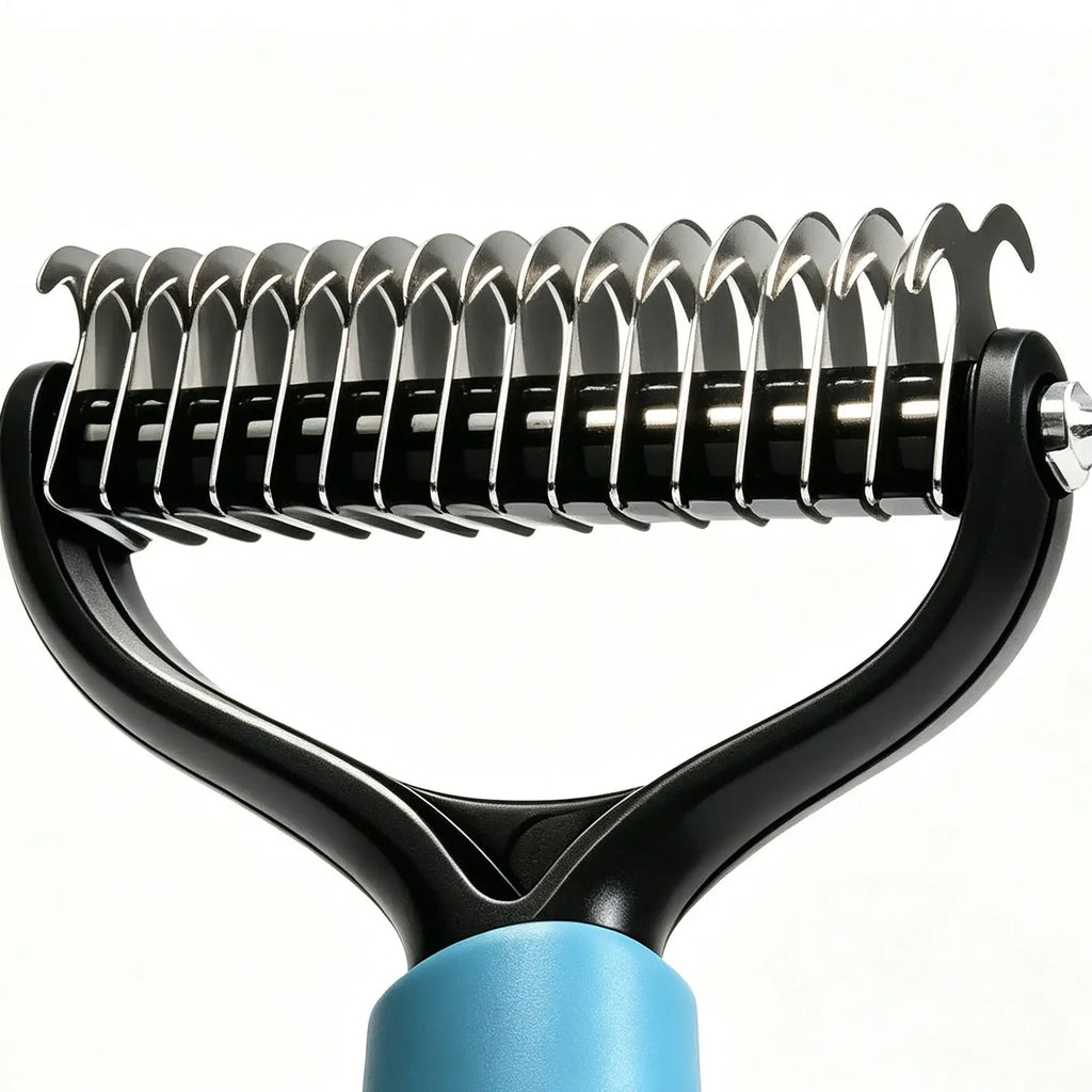 Pet Deshedding Brush Cat Comb Cleaning Hair Remover Grooming Tool for Dog and Cats De-Matting Comb Cleaning Pets Supplies ﻿