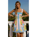 Sexy Elegant Tropical Printed Short Dress Women Spaghetti Strap Bodycon Mini Dresses 2026 Summer Dresses Beach Vacation Vestidos
