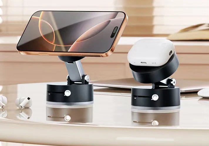 2025 New Type Suction Cup Vacuum Adsorption Car Special Fixed Mobile Phone Stand Car Mobile Phone Magnetic Stand
