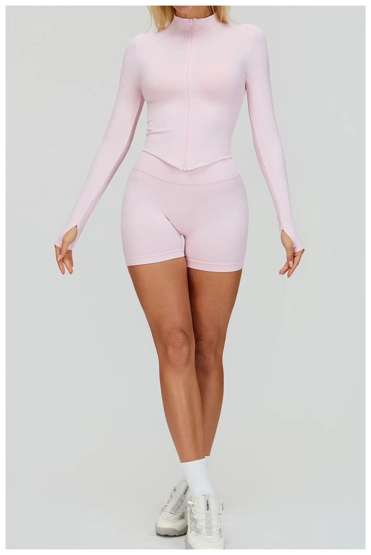 Zipper Yoga Shirts For Women Long Sleeve Seamless Fitness Running Gym Jacket Workout Dry Fit Breathable High Elastic Sports Top