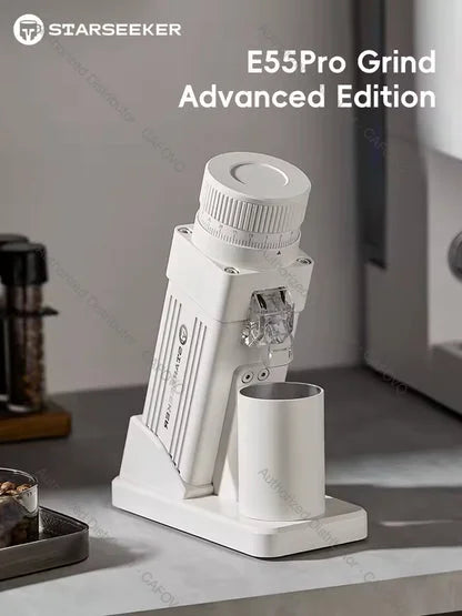STARSEEKER E55Pro Portable Stainless Steel 55MM Conical Burr Electric Coffee Grinder for Office Home