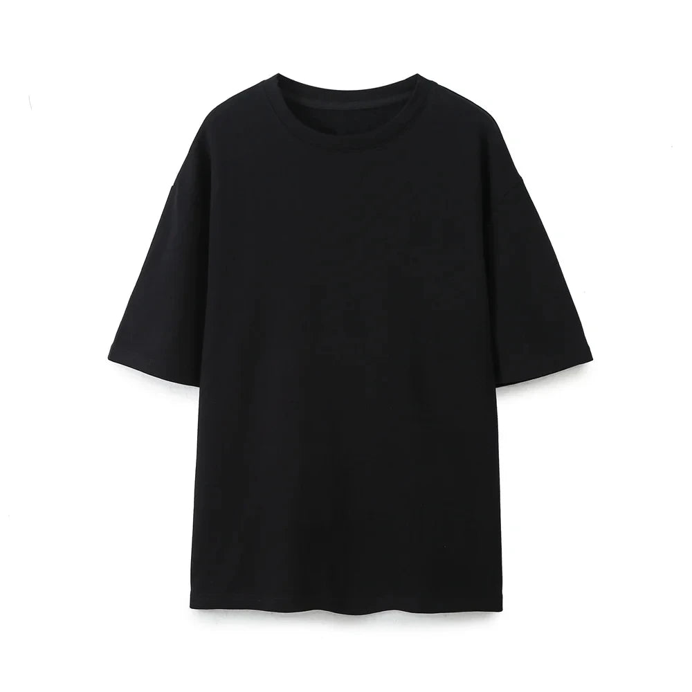 HH Women Vintage Solid Shirts Pant Sets O Neck Short Sleeve Shirts Top + Elastic Waist Loose Trousers Spring Commuting Suit