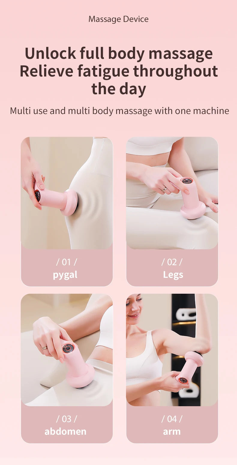 Cellulite Massager Body Sculpting Machine Electric Fat Burner Body Slimming Weight Loss Skin Lifting Beauty Body Shaping Device