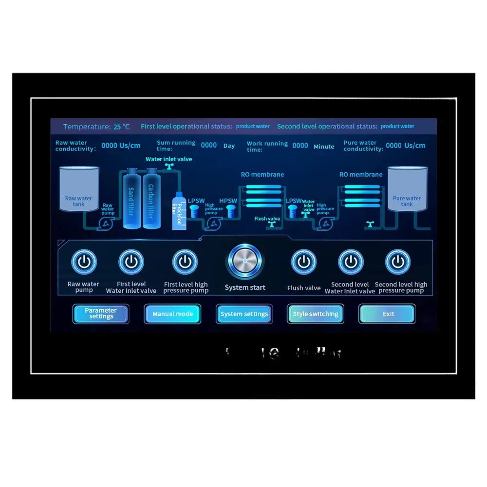 Two-stage microcomputer controller digital control board water treatment electrical controller