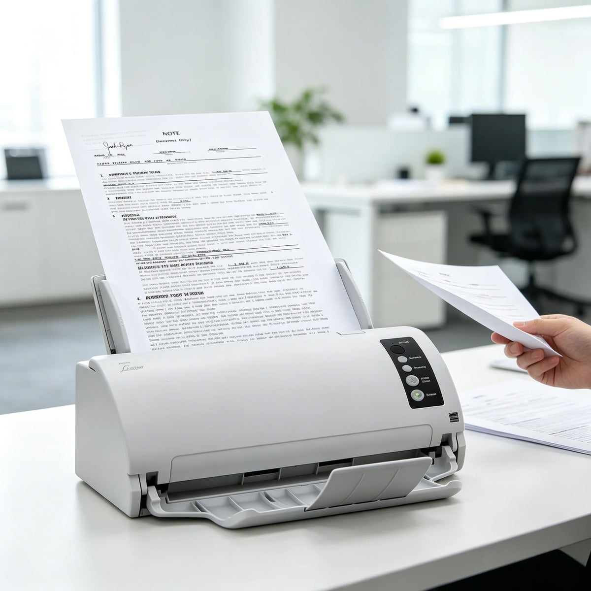 Fujitsu FI7030 Value-Priced Office Color Duplex Document Scanner with Auto Document Feeder (ADF) 600dpi USB Document Scanner