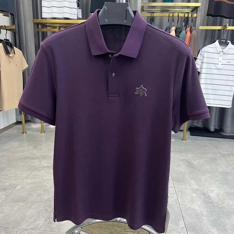 100% pure cotton high-end short sleeve men's polo shirt summer designer luxury brand embroidered Paul T-shirt fashion men's wear