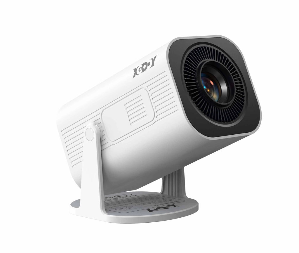 XGODY Mini 4K Projector, 720P Native 300 ANSI, Android 11 Short Throw Smart Projector  WiFi 6 BT5.4, 180° Stand, Auto Keystone for Home Theater Bedroom Gift