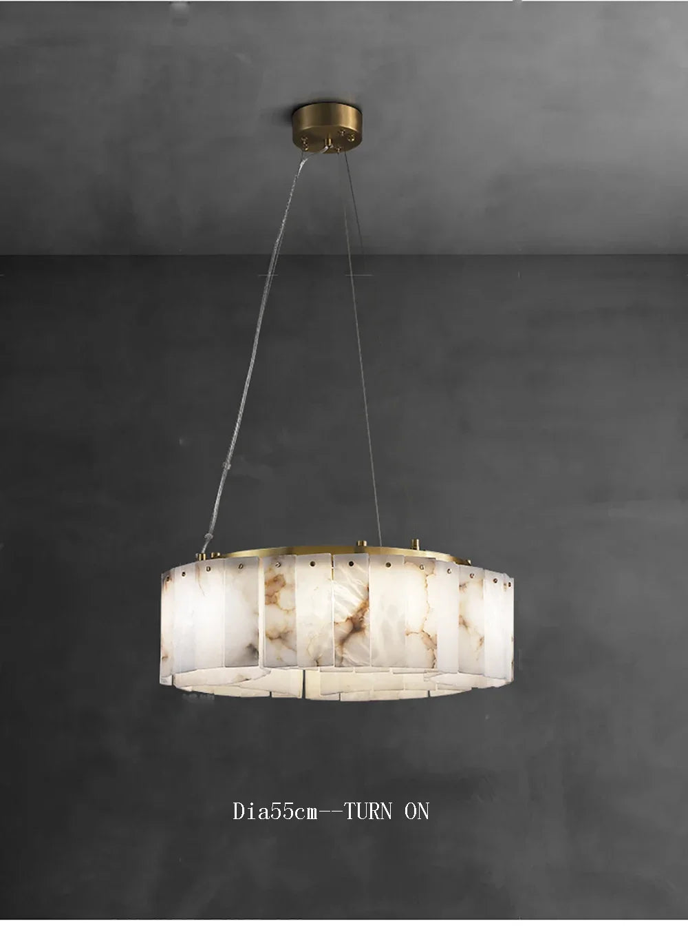Modern Light Luxury Natural Marble Ceiling Pendant Lamps Home Decor Appliance Hanging Lamps Brushed Matte Gold Lighting