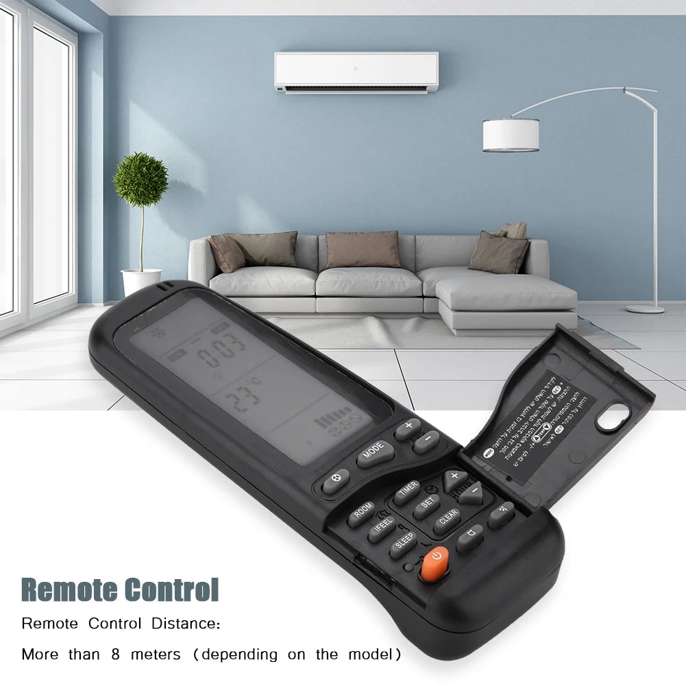 25 in 1 Universal Air Conditioner Remote Control for Electra Airwell Emailair Elco RC3 Cool Dehumidify Fan Timer LED Not Battery
