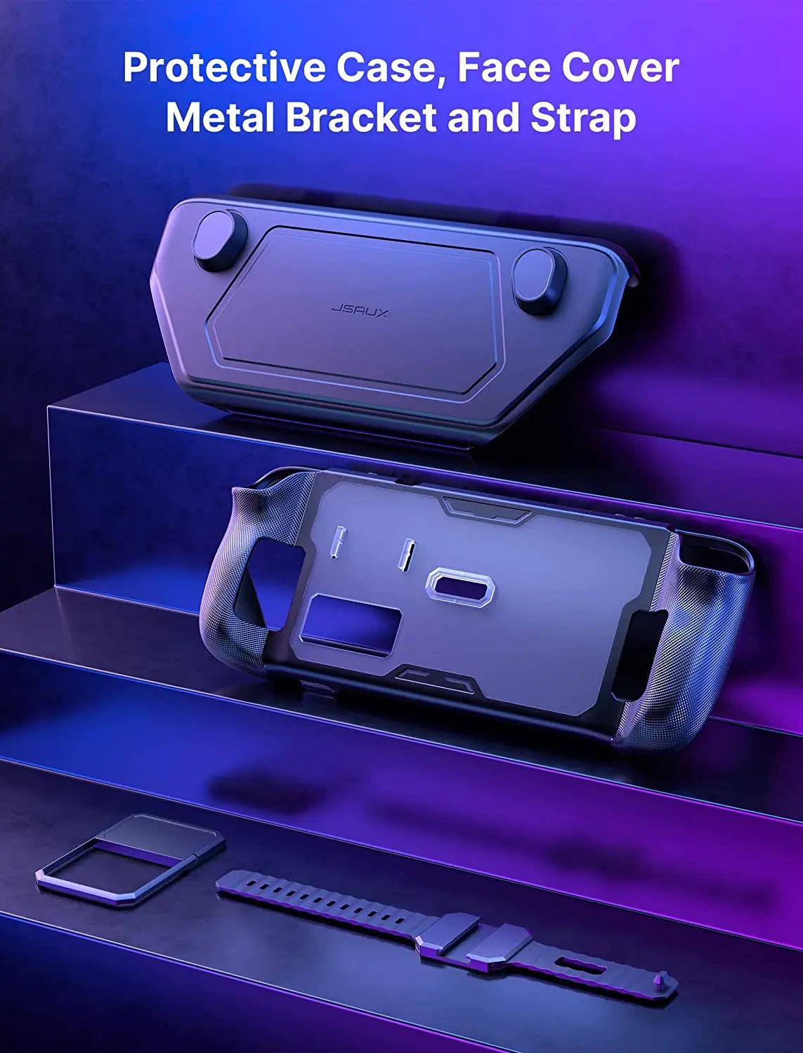 ModCase for Steam Deck,Steam Deck Case with Detachable Front Shell Steam Deck Accessories,Protective Case for Steam Deck Console