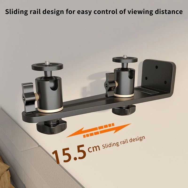 Universal Portable 360° Rotatable Wall Mount Beamer Holder Projector Bracket 1/4 Screw For XGIMI JMGO Dangbei Projector Stand