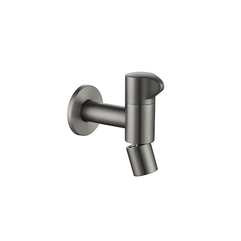 Free Swing Single Cold Faucet Wall Mounted Bathroom Hardware Mop Pool Water Tap with 1/2" Male Connection