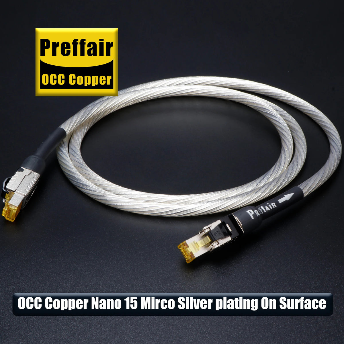 Ethernet Cable CAT8 40Gbps 2000MHz OCC Copper Network Cable Gold Plated Rj45 Lan Cord Patch Wire for Game Laptops PS 5/4 Router