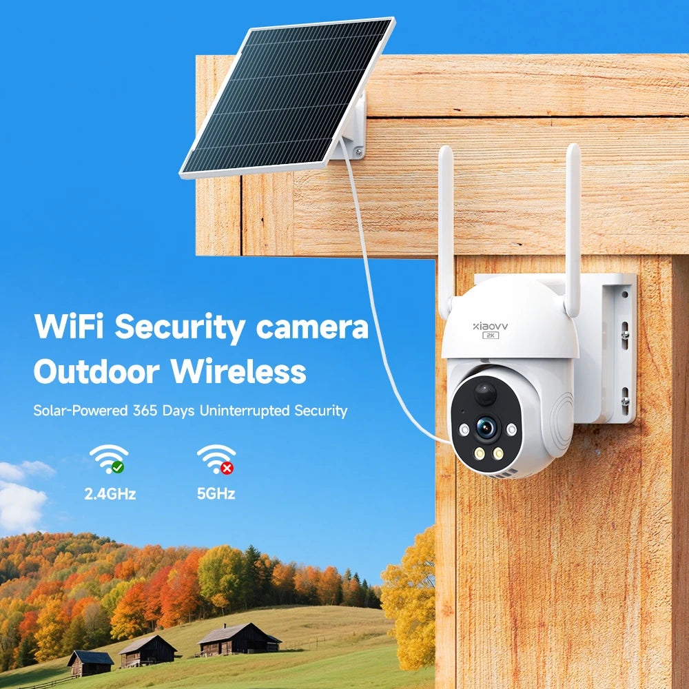8MP 2K HD WIFI Wireless PTZ Solar Cctv Camera Battery Powered Outdoor IP65 Waterproof IP Security Iphone Camera PIR Night Vision