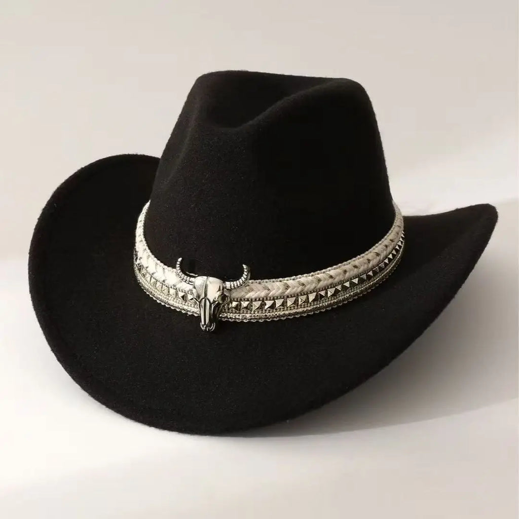 New Heart Shaped Cowboy Head Accessories Cowboy Hat Felt Hat New Men's and Women's Outdoor Hat Knight Hat