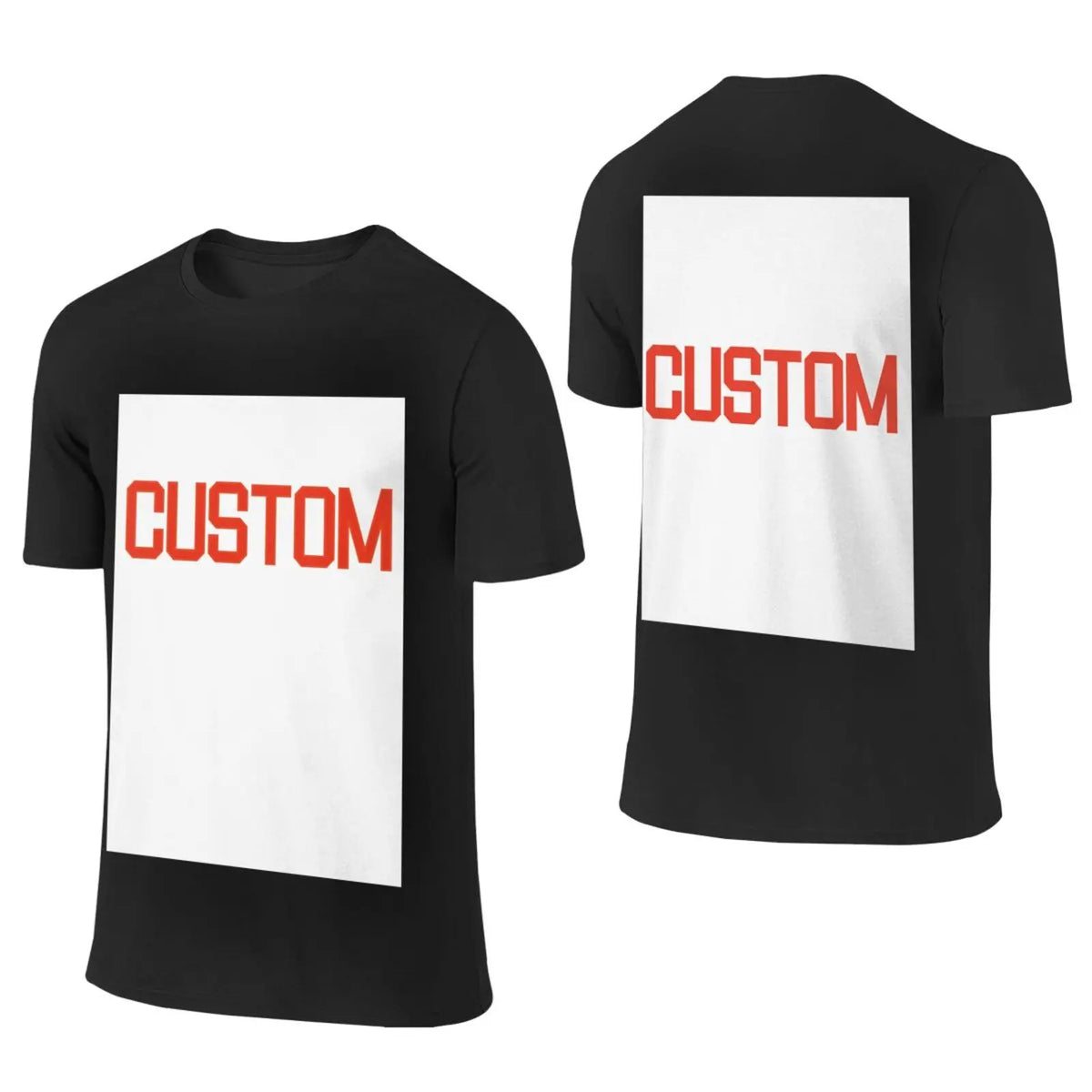 Premium Customized T Shirt Logo Picture Printing 100% Cotton Custom Brand T-Shirt Short Sleeved Print Your Own Design O Neck Tee
