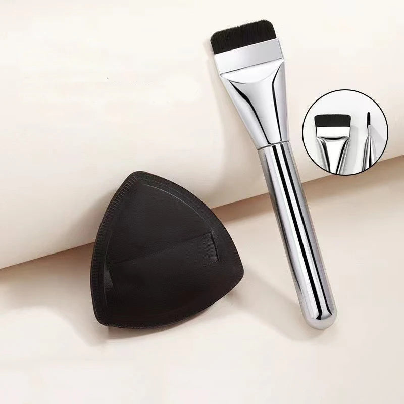 Makeup Foundation Brush Mixing Palette Stainless Steel Foundation Lipstick Eye Shadow Mixer Palette With Spatula MakeUp Tools