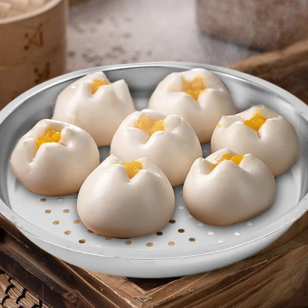New 28/30/32/34cm Durable Dumplings Fish Steaming Tray Cooking Gadgets Thickened Steamer Stainless Steel Kitchen Wok