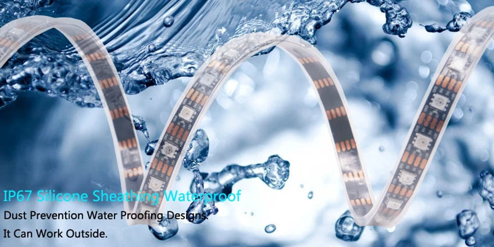 WS2812B WS2811 WS2813 WS2815 30/60/144pixels/leds/m 5050 RGB LED Strip WS2812 Individually Addressable Tape Light DC5V DC12V