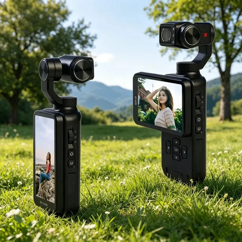 4K Ultra HD Waterproof Action Camera 270° Rotatable Wifi Cam Handheld with Waterproof Case Vlog Bicycle Portable Sport Camcorder