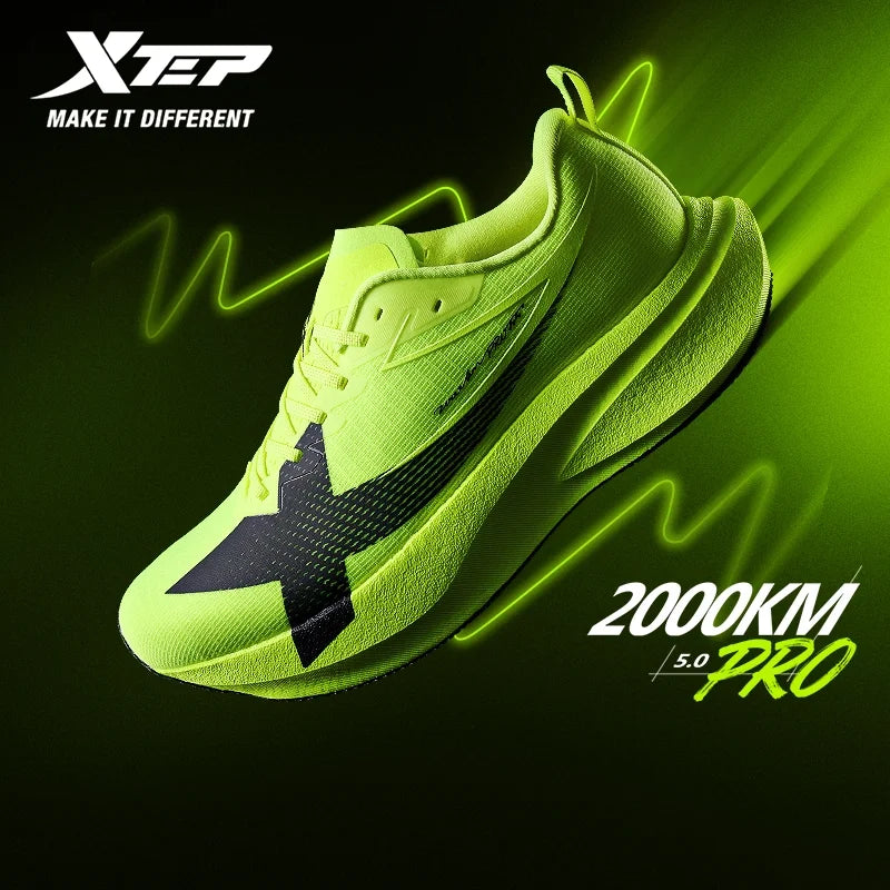 XTEP 2000KM PRO Running Shoes For Men 2026 Spring Soft Durability Stability Comfort Lightweight Male Sports Sneaker 874219110026