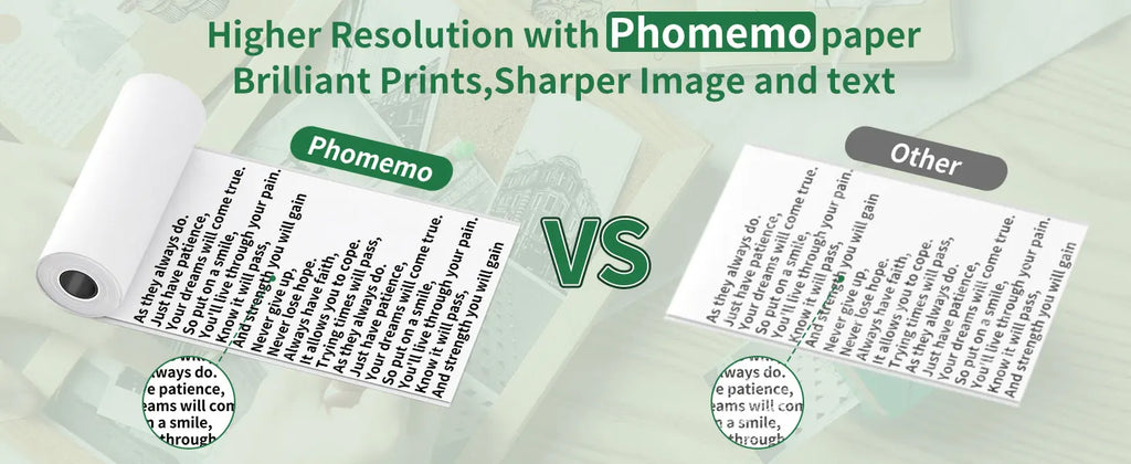 M04S Paper for M04AS Printer M03AS HD thermal Color Paper 80mm x 3.5m 3rolls Works in Phomemo M03/ M03AS/M04S/M04AS Printer