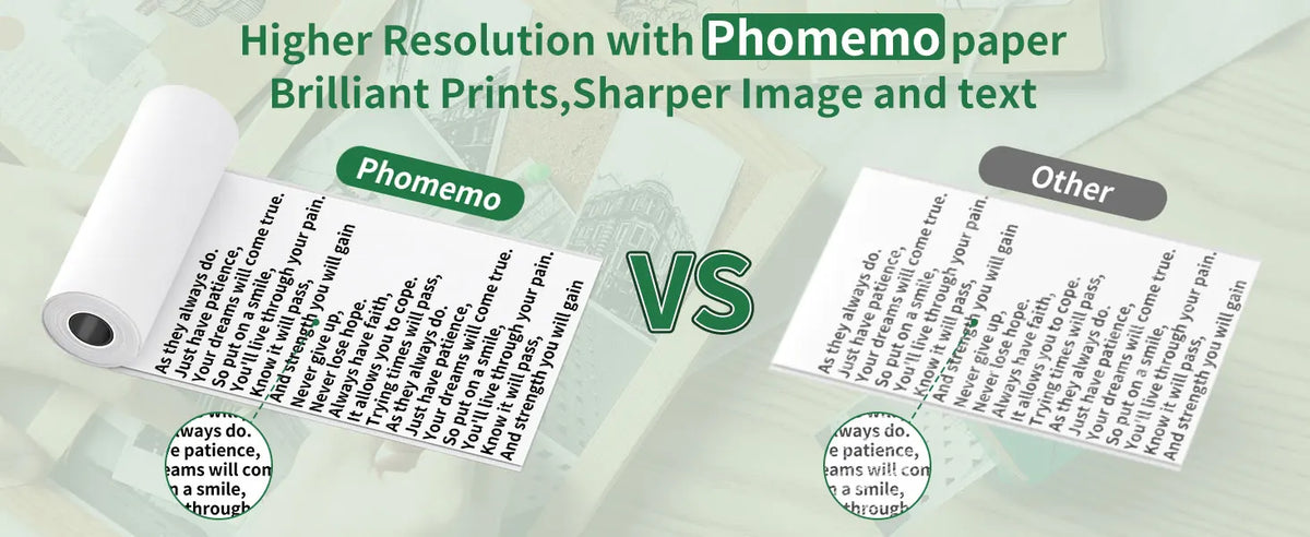M04S Paper for M04AS Printer M03AS HD thermal Color Paper 80mm x 3.5m 3rolls Works in Phomemo M03/ M03AS/M04S/M04AS Printer