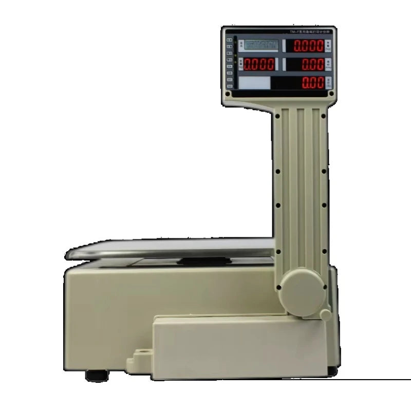 Label Printing Scale With Printer Barcode Weighing Label Printing Scale for Butchering Weighing Scale With Label Printer 30kg