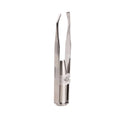 Stainless Steel Eyebrow Clip with LED Light Professional Lighted Eyebrow Tweezers Eyelash Brow Hair Removal Clamp Makeup Tools