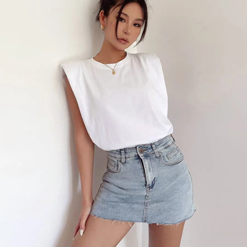 Vintage Denim Mini Skirts Women Summer Korean Fashion y2k Clothes High Waist A-line Blue Slim Cute Sexy Short Jeans Skirt Female