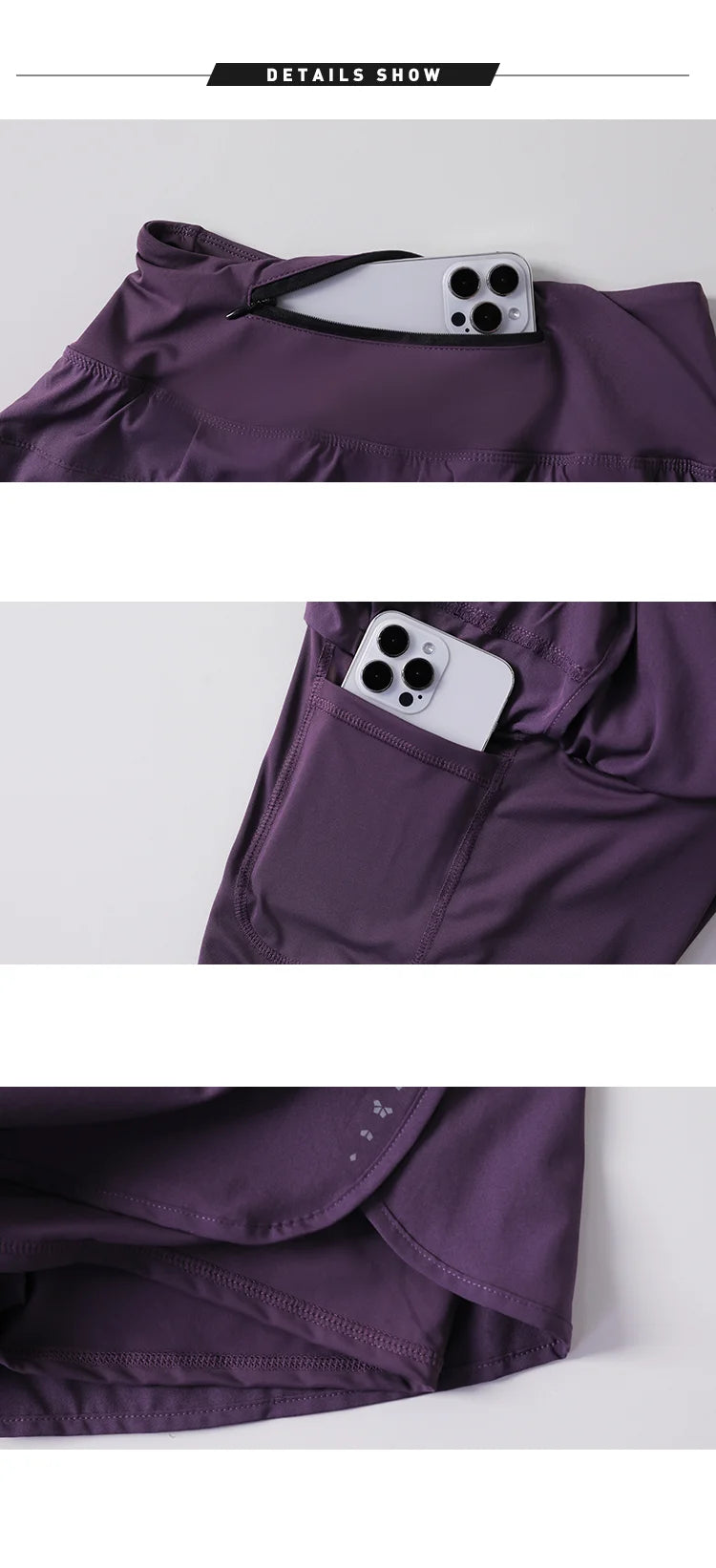 Quick-Drying Women's Running Shorts Sports Layer Elastic Waist Active Sports Shorts with Pockets yoga Shorts