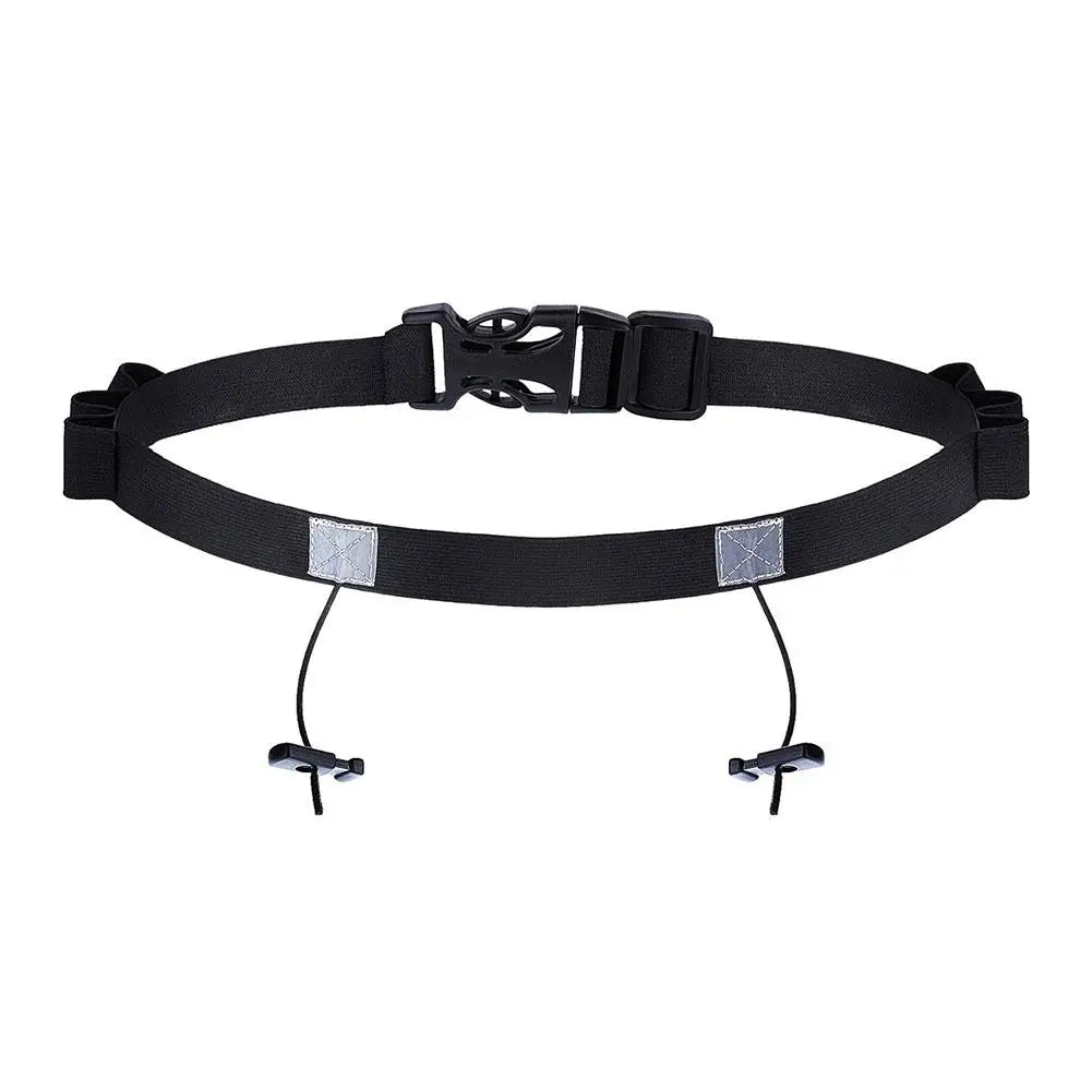 Ironman Triathlon Marathon Running Belt Bicycle Adjustable Outdoor Sports Elastic Belt, Lightweight and Simple Number Plate Belt
