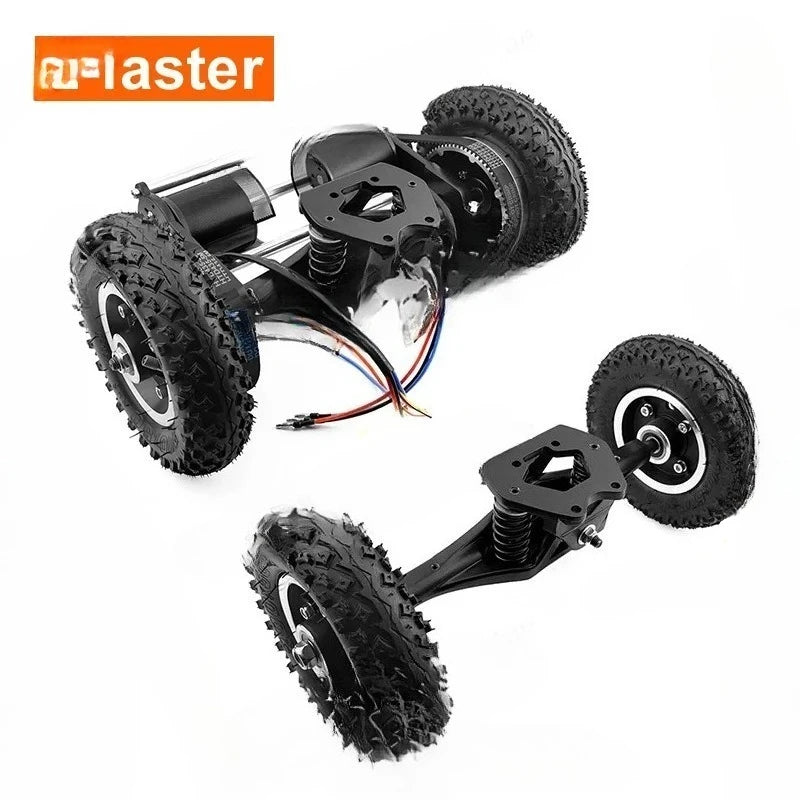 Four-wheel Drive Electric Skateboard Skateboard Belt Drive Frame Longboard Mountain Board 11-inch Bracket 8-inch Tire Double