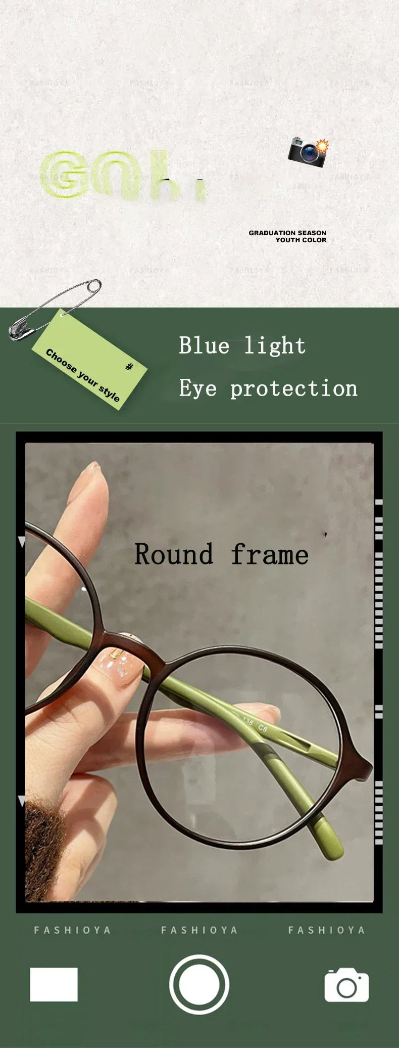 Women High Art Reading Glasses Ultra Light Fashion HD Presbyopia Eyeglasses Anti Blue Light Vintage Round Frame Men Eyewear