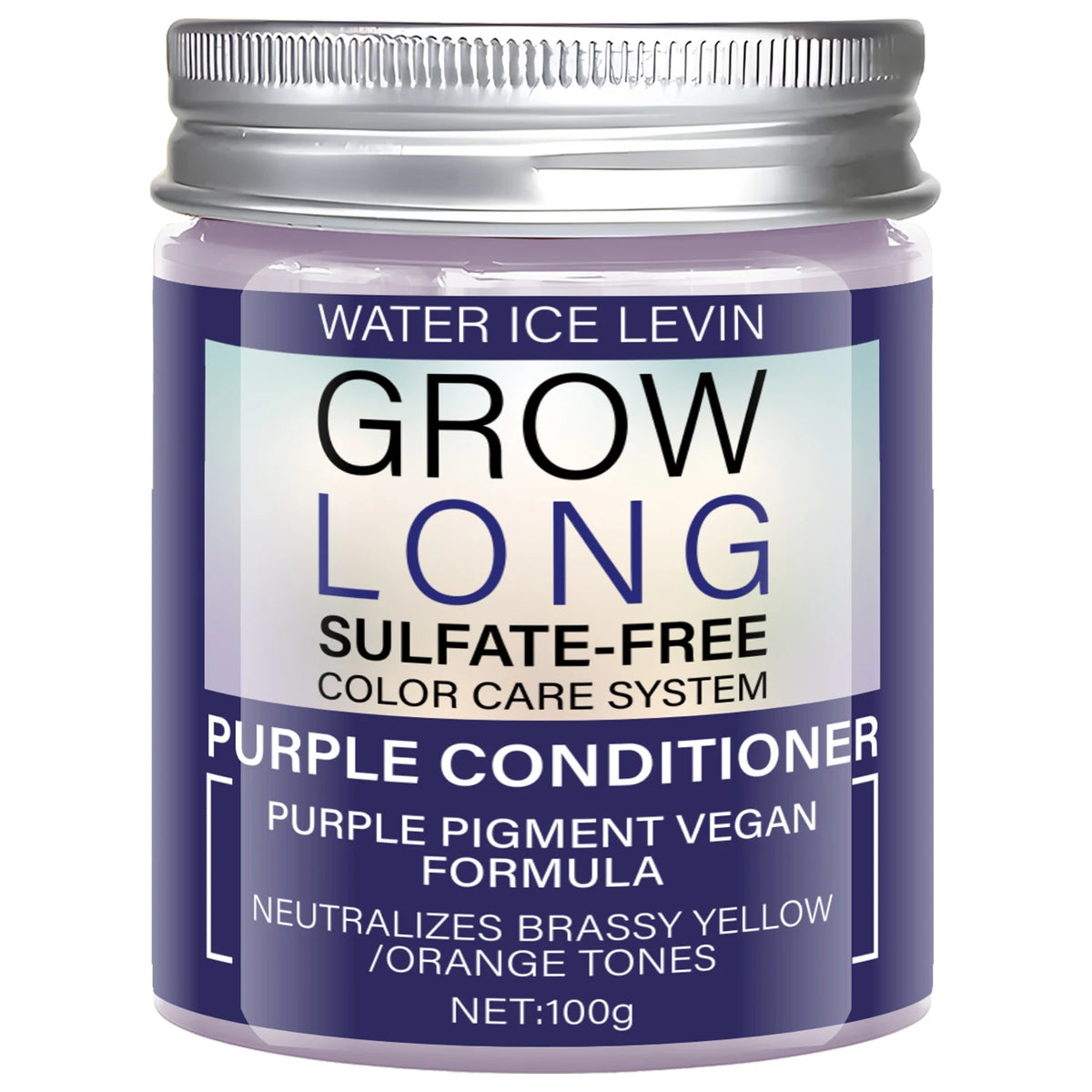 Purple Conditioner (Sulfate-Free, Vegan), Neutralizes Brassy Tones, Moisturizes Hair for Soft Texture & Vibrant Color Charm
