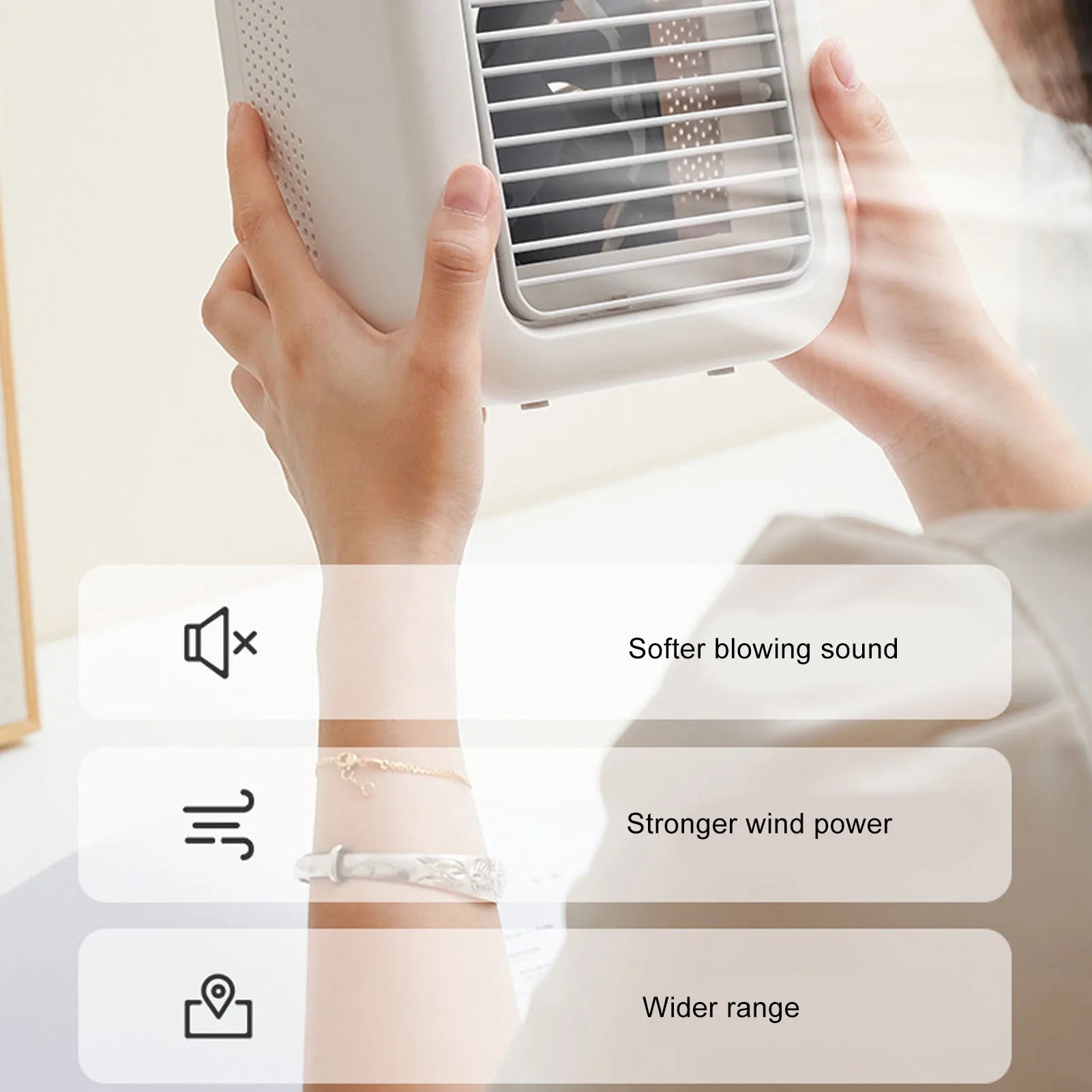 Portable Air Conditioner Small Air Cooler Efficient Cooling 500ml Water  Professional Energy Saving for Office for Camping
