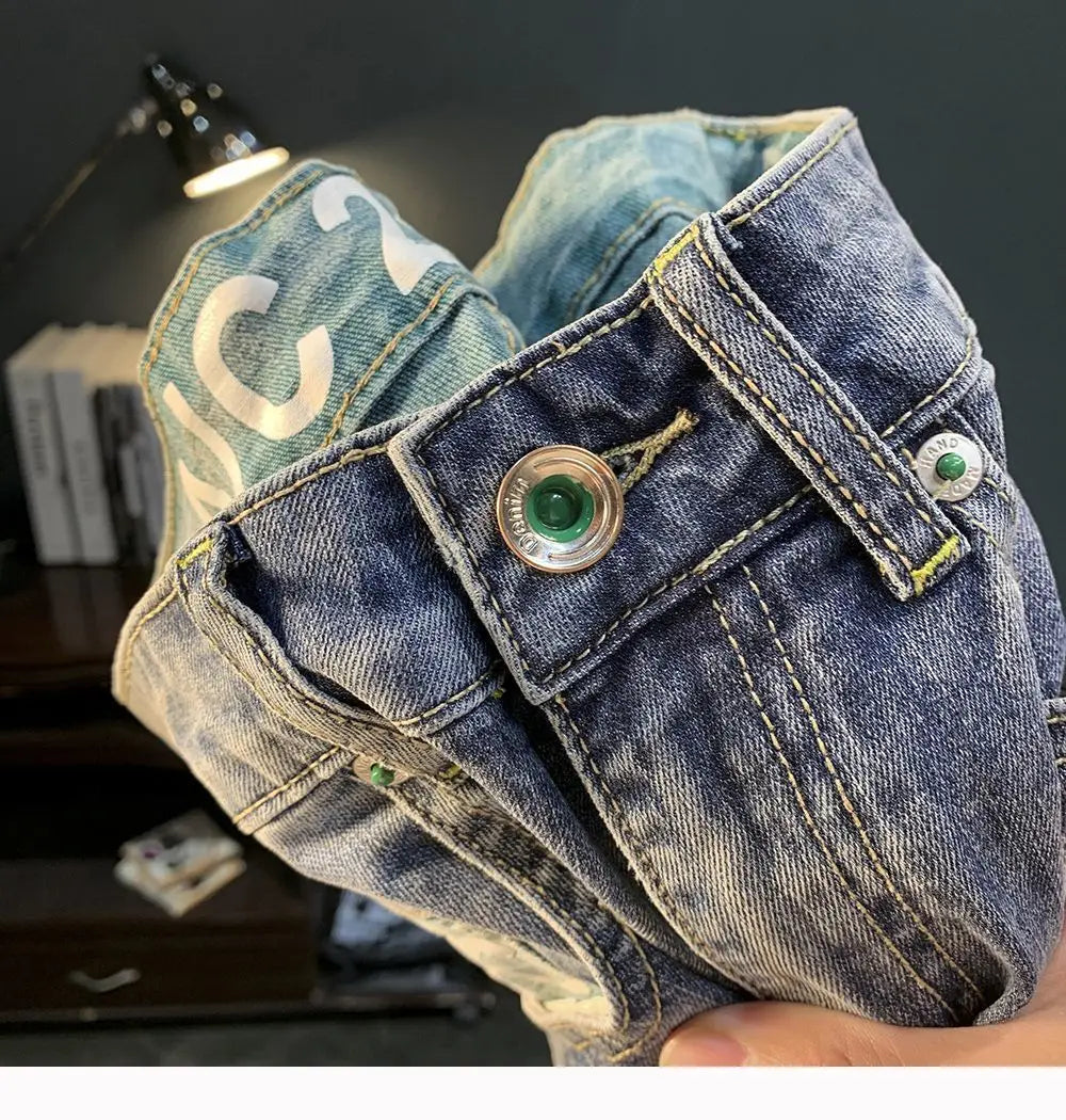 Summer Thin Denim Shorts Men's Trendy Brand Fashion Bermuda Shorts for Men Breathable Design Casual Clothes Man Medium Pants
