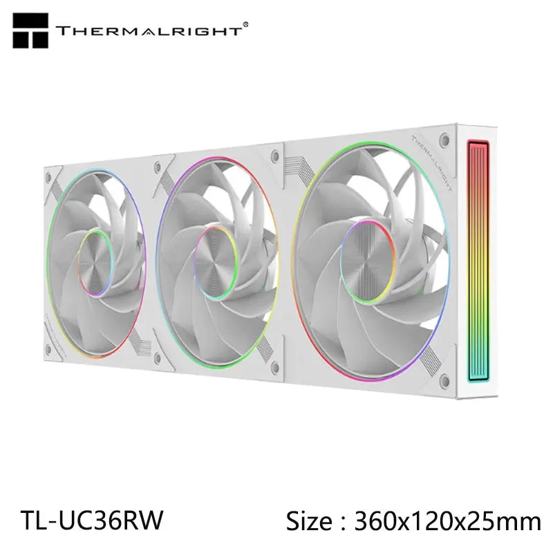 Thermalright TL-UC12/24/36 Computer Case Cooling Fan,12CM Infinite Mirror High-Performance Digital Display Screen