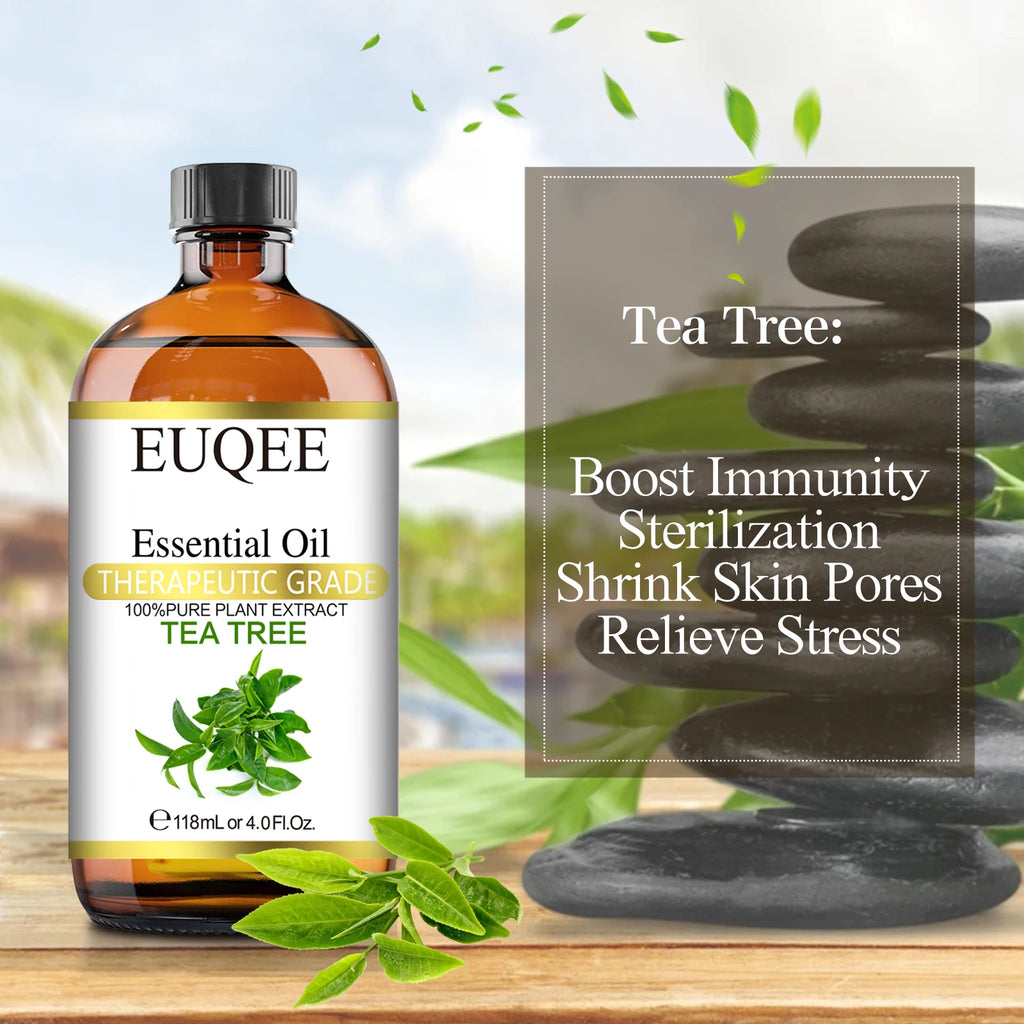 EUQEE 118ML Oregano Jasmine Lavender Essential Oil For Humidifier Diffuser Eucalyptus Aroma Oils For DIY Soap Candle