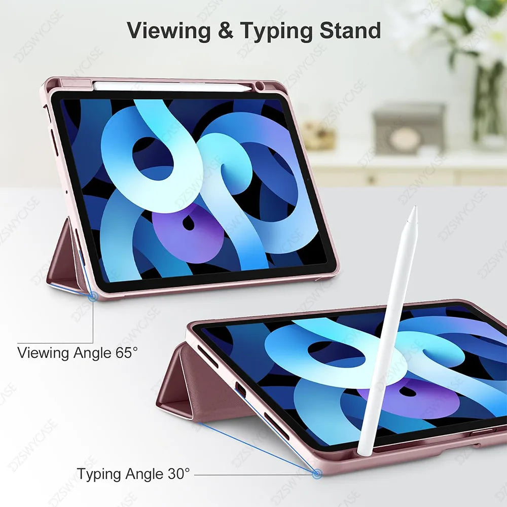 Case for iPad Air 11-inch M4/M3/M2 (2026/2025/2024), iPad Air 5th/4th Gen 10.9-inch (2022/2020), Cover with Auto Sleep/Wake