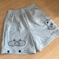 Japanese Kawaii Shorts Women Sweet Cat Embroidery Short Pants Preppy Style Cute Anime Soft Girl Casual Wide Leg Shorts New