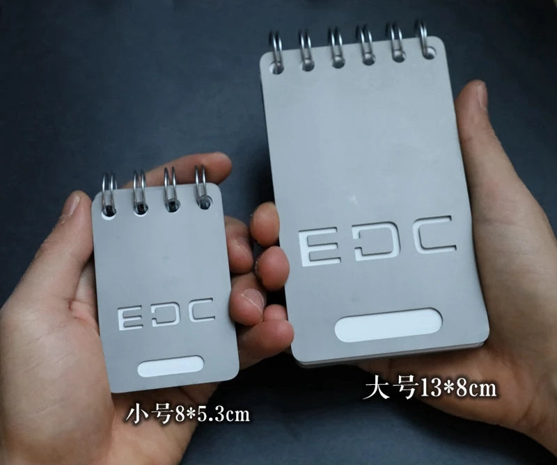 EDC Titanium Alloy Notepad Portable Recyclable Tools Outdoor DIY Survival Camping Gear EDC Multifunction Tools