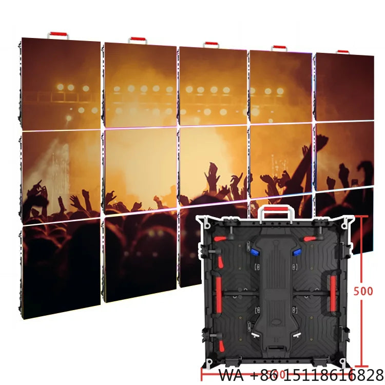 Rental Led Display Indoor Outdoor Full Color Ledwall P3.9 P3.91 Led Video Wall 500x500mm Die Cast Aluminum Display Screens