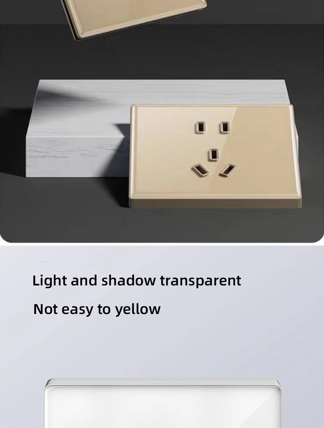 Wall Lamp Switch Panel Tempered Glass International Switch 1/2/3/4 Gang 1/2 Way Steel Rocker Light Switch On/Off Stair Switch