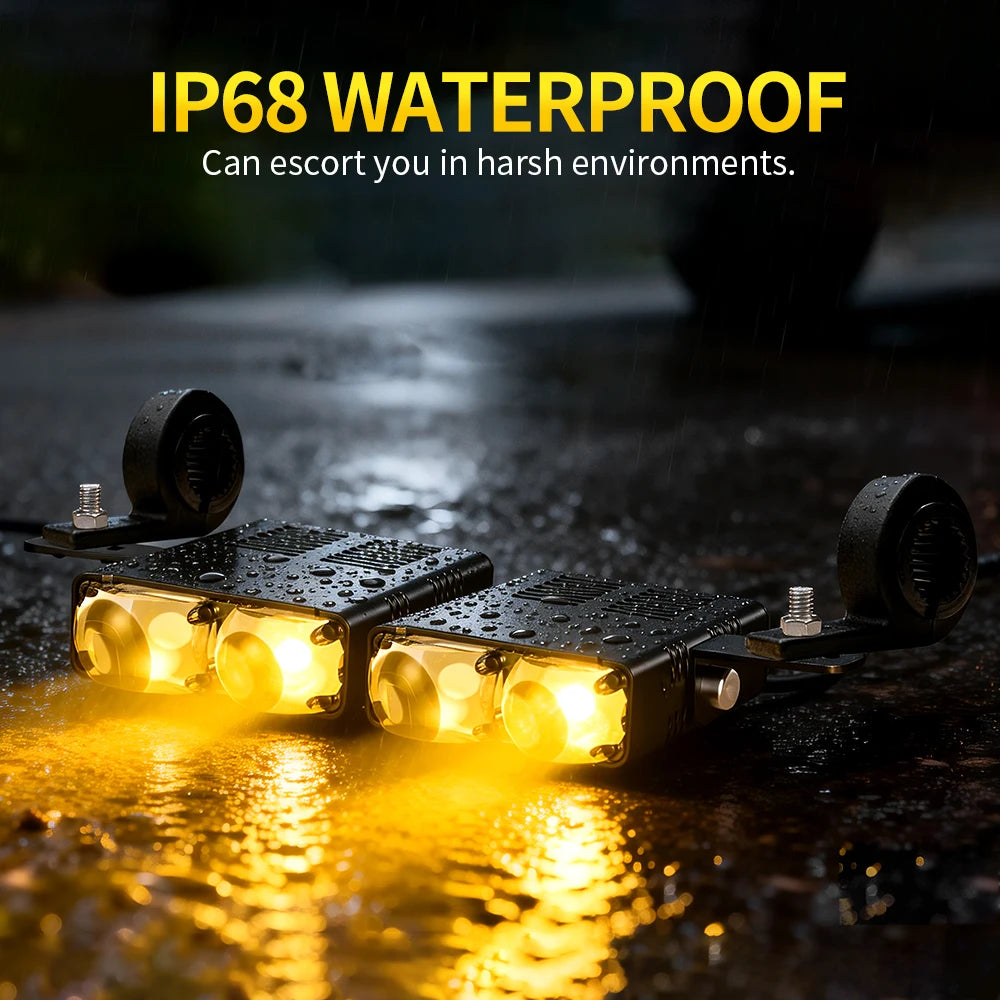 Senlo Universal Car LED Fog Light Kit 80W Super Bright Headlight Waterproof Auxiliary Lights Easy Install for SUV Pickup Truck