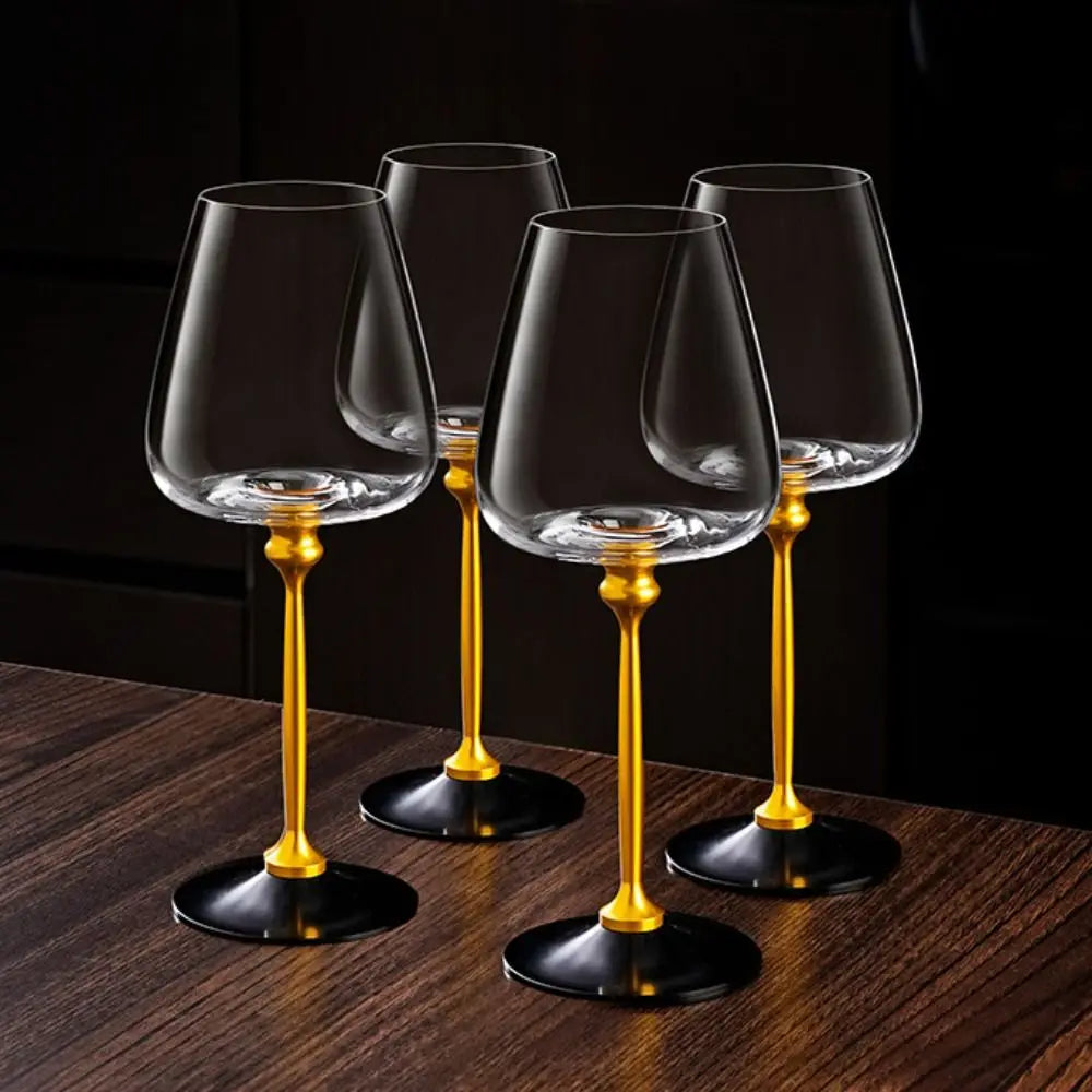 Unique Clear Rotating Glass Wine Glasses Ergonomic Holder Thickened Base Crystal Goblet 500ml Wine Decanter Glass Cup Whiskey