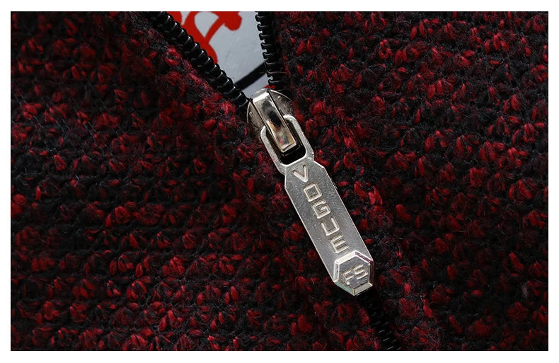 Autumn Winter Men's Sweaters Hooded Knit Cardigan Korean Sweaters Jacket Fleece Lined Hoodies Windbreaker Coat