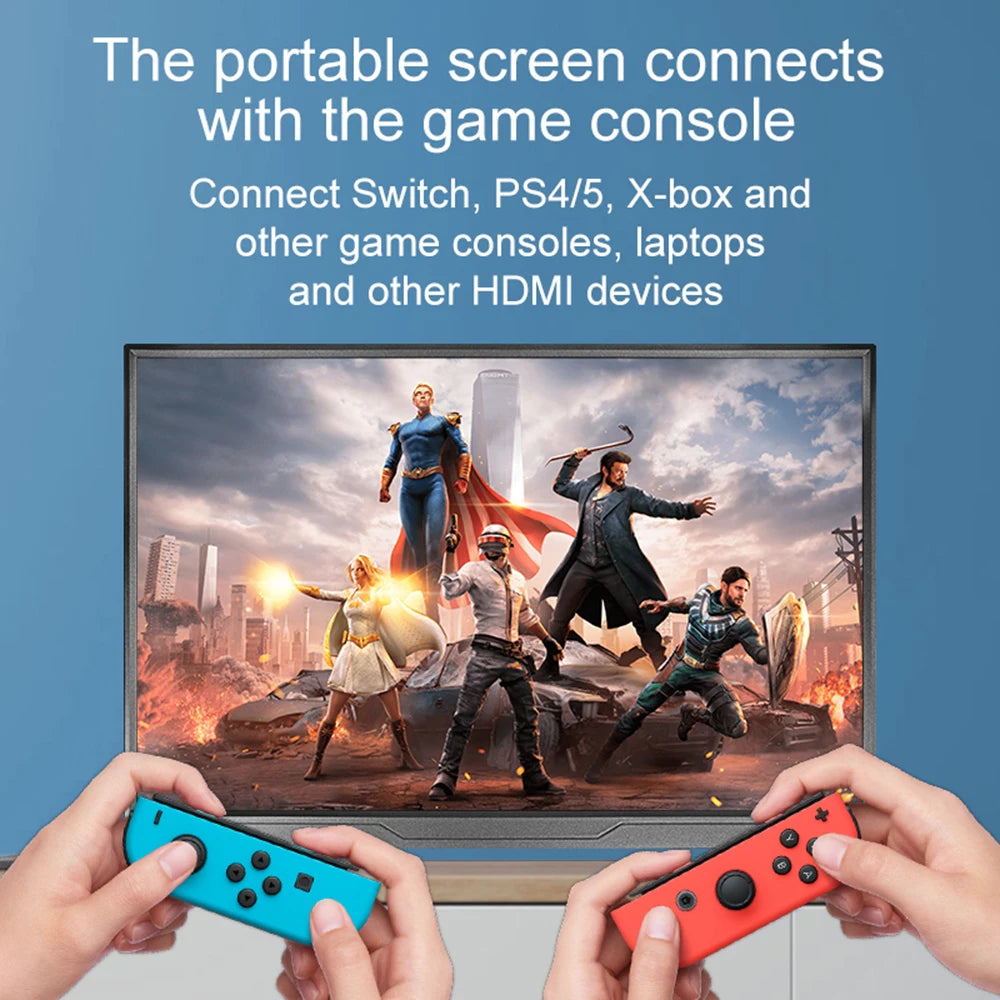 15.6inch Portable Monitor 120Hz/RGB100% /Touch Screen With VESA Hole Extended Display For Phone PC Loptop Xbox PS4/5 Switch