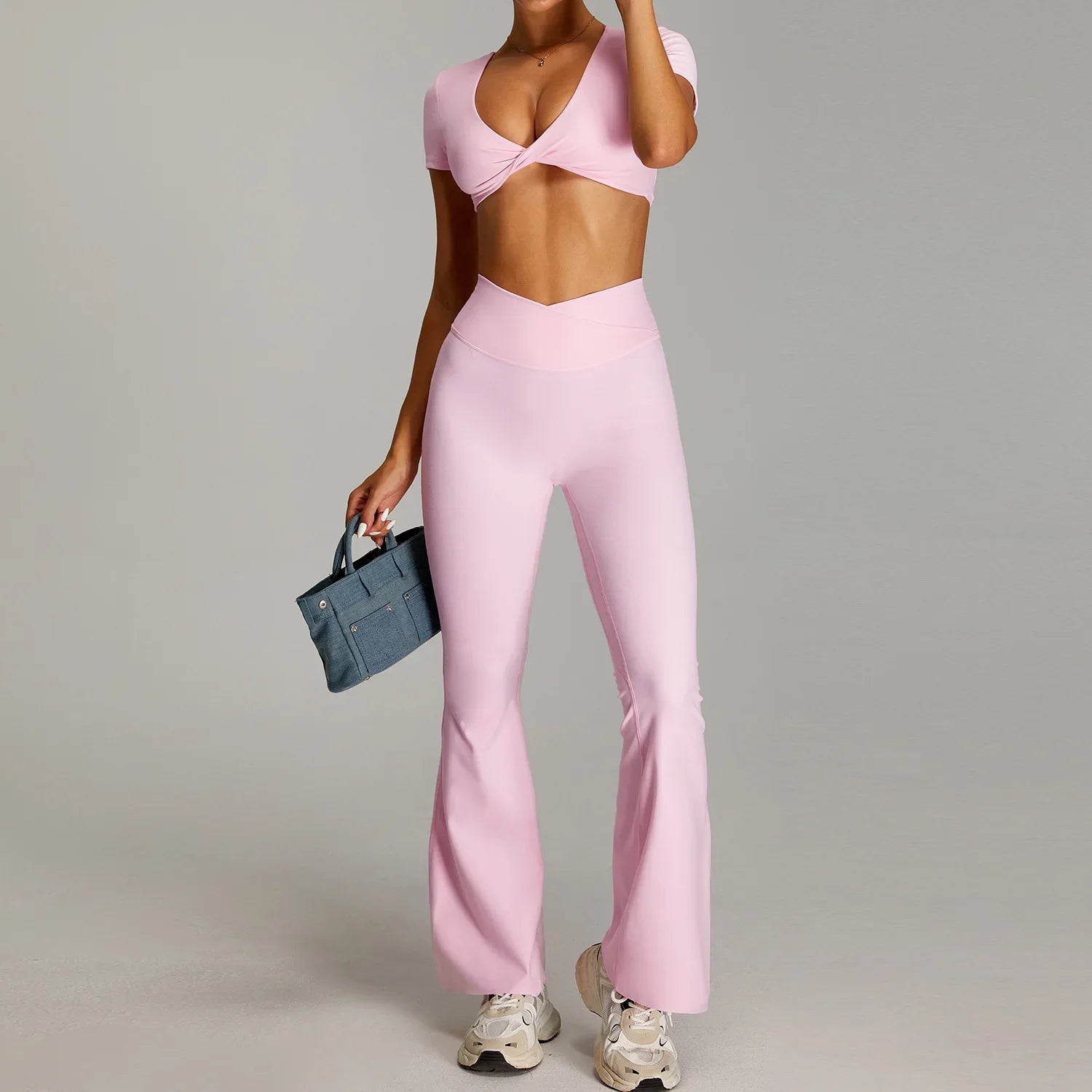 2025 New Women's High Waist Yoga Set - Seamless & Breathable 2-Piece Workout Outfit for Gym, Pilates & Running (+3 Colors)
